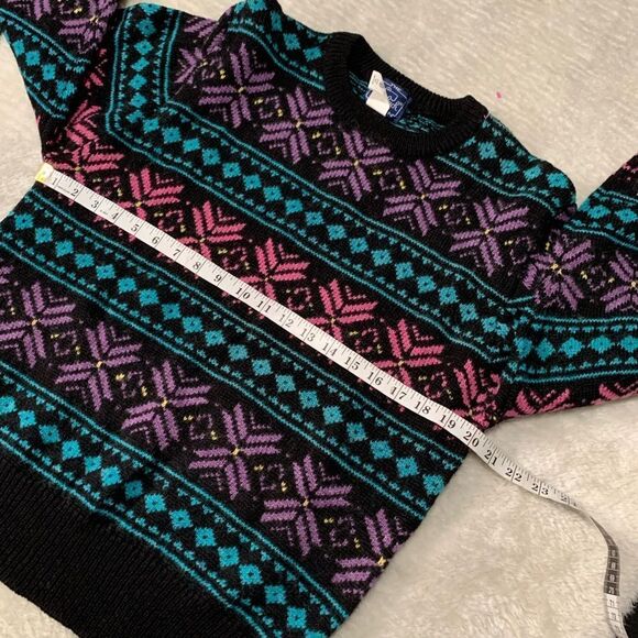 VTG Woolrich Womens Fair Isle Wool Pullover Sweater Size Large - Picture 4 of 7